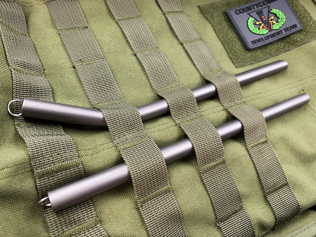 Angled Tip Massive Poseidon Ti-Straw - Ultra Lightweight Titanium Countycomm