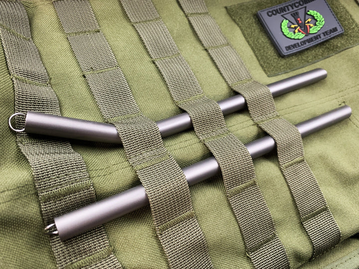 Angled Tip Massive Poseidon Ti-Straw - Ultra Lightweight Titanium Countycomm