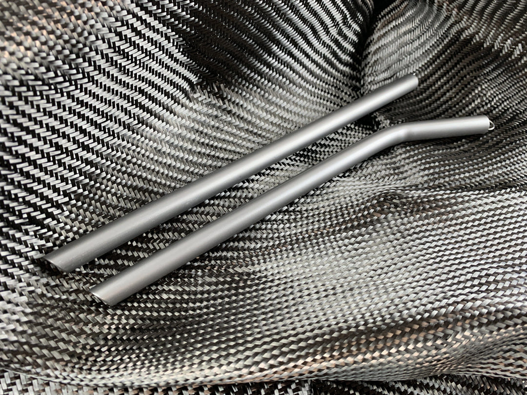 Angled Tip Massive Poseidon Ti-Straw - Ultra Lightweight Titanium Countycomm