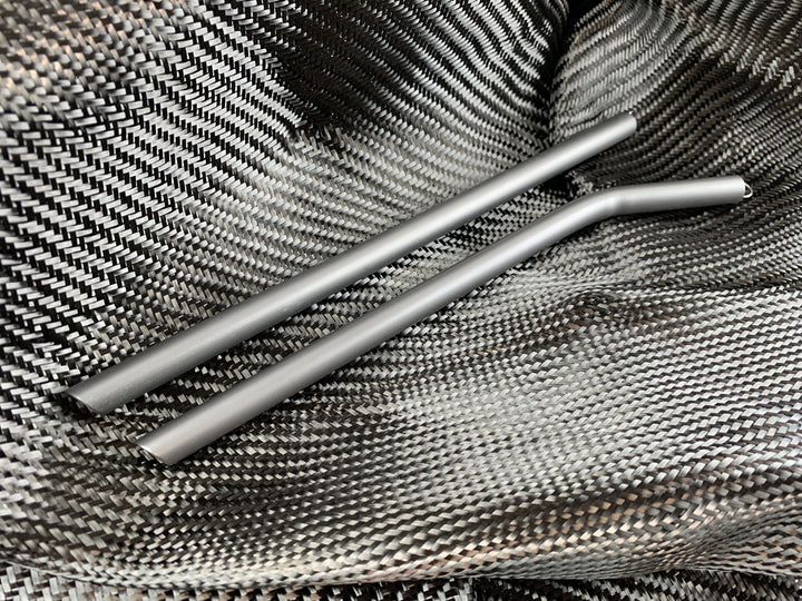 Angled Tip Massive Poseidon Ti-Straw - Ultra Lightweight Titanium Countycomm