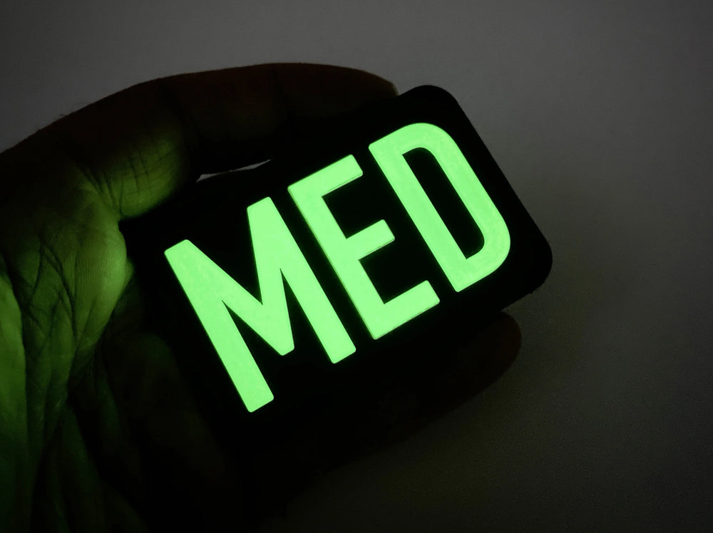 "MED" 2"X3" PVC Glow Patch Countycomm