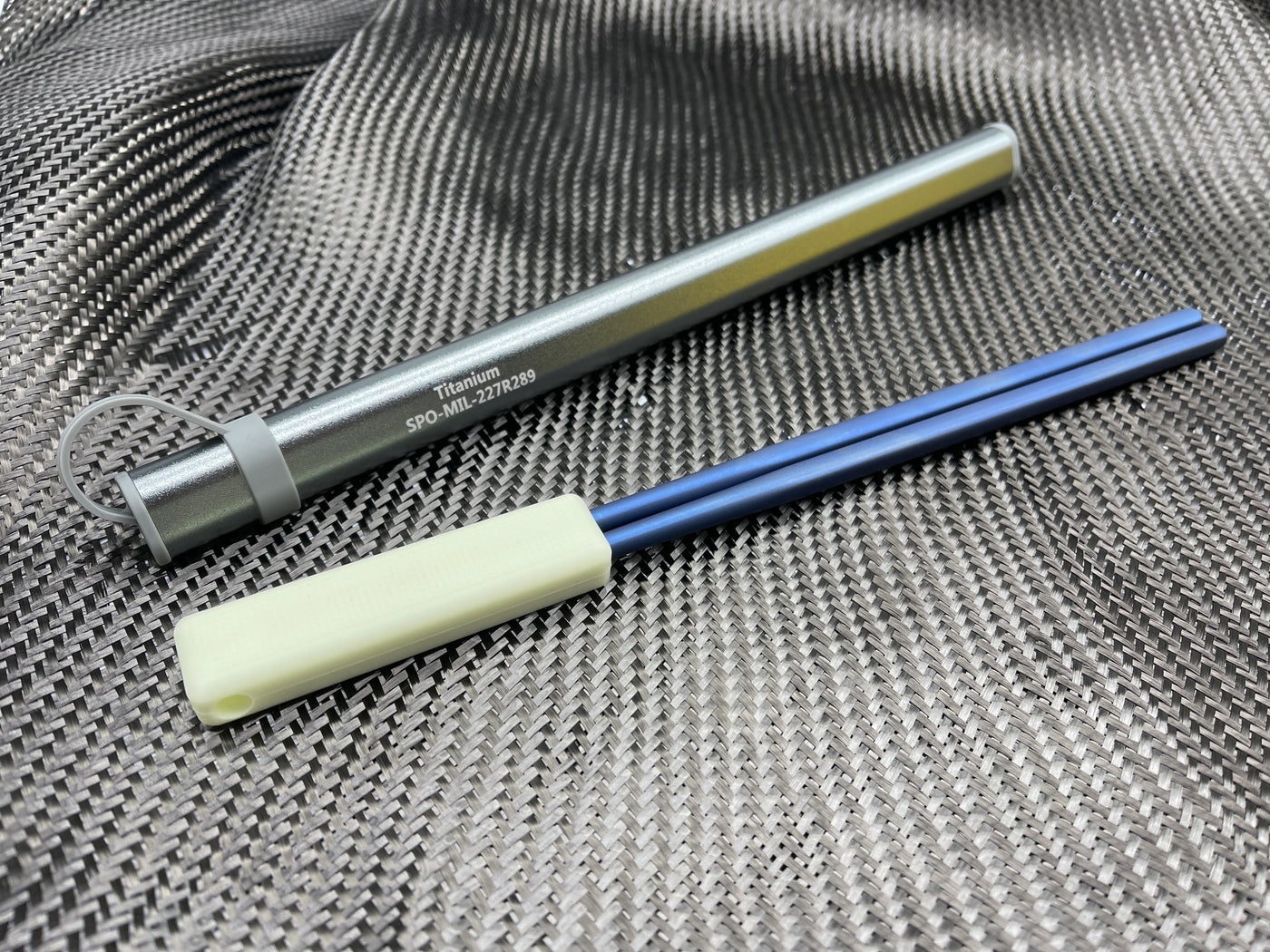 Countycomm - Blue Robusto Titanium Chopsticks Kit - Gen 6