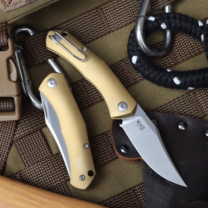 ACE Jutland Slipjoint - Brass GiantMouse