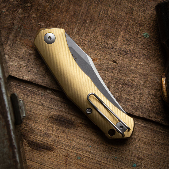 ACE Jutland Slipjoint - Brass GiantMouse