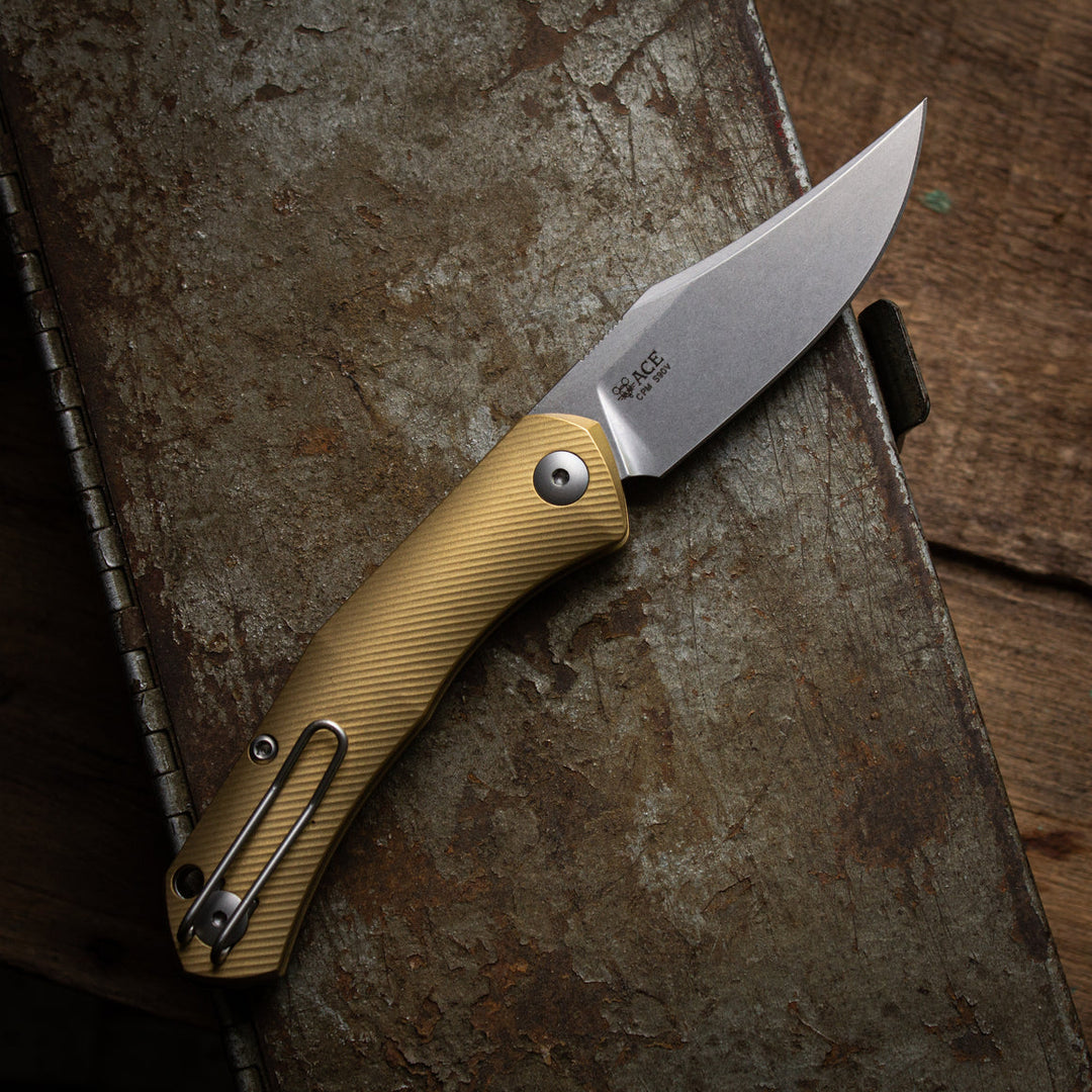 ACE Jutland Slipjoint - Brass GiantMouse