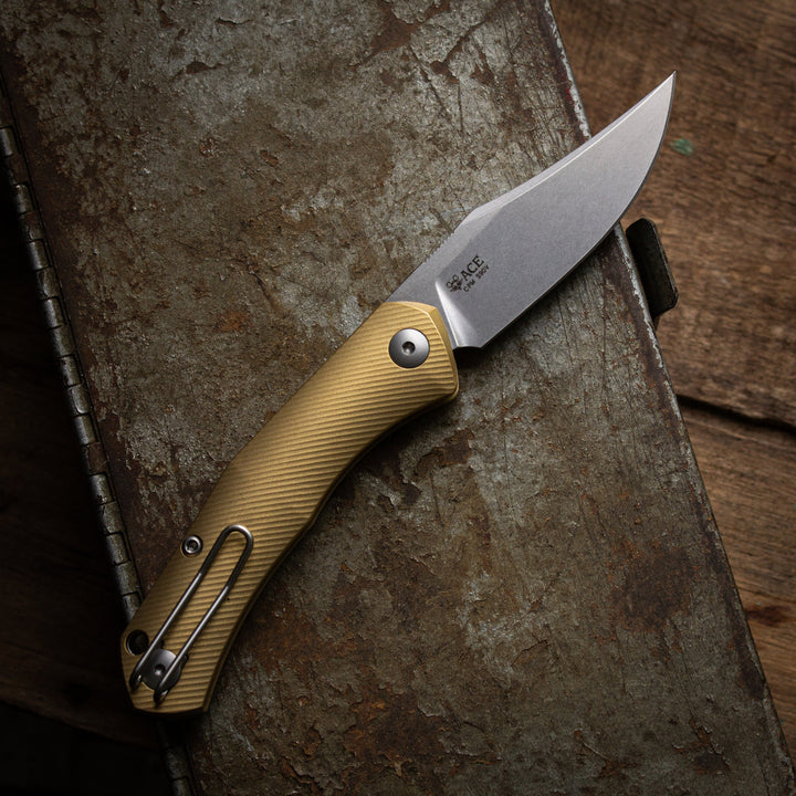 ACE Jutland Slipjoint - Brass GiantMouse