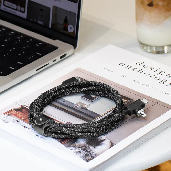 Belt Cable Duo Pro 240W (USB-C to USB-C & Lightning) Native Union