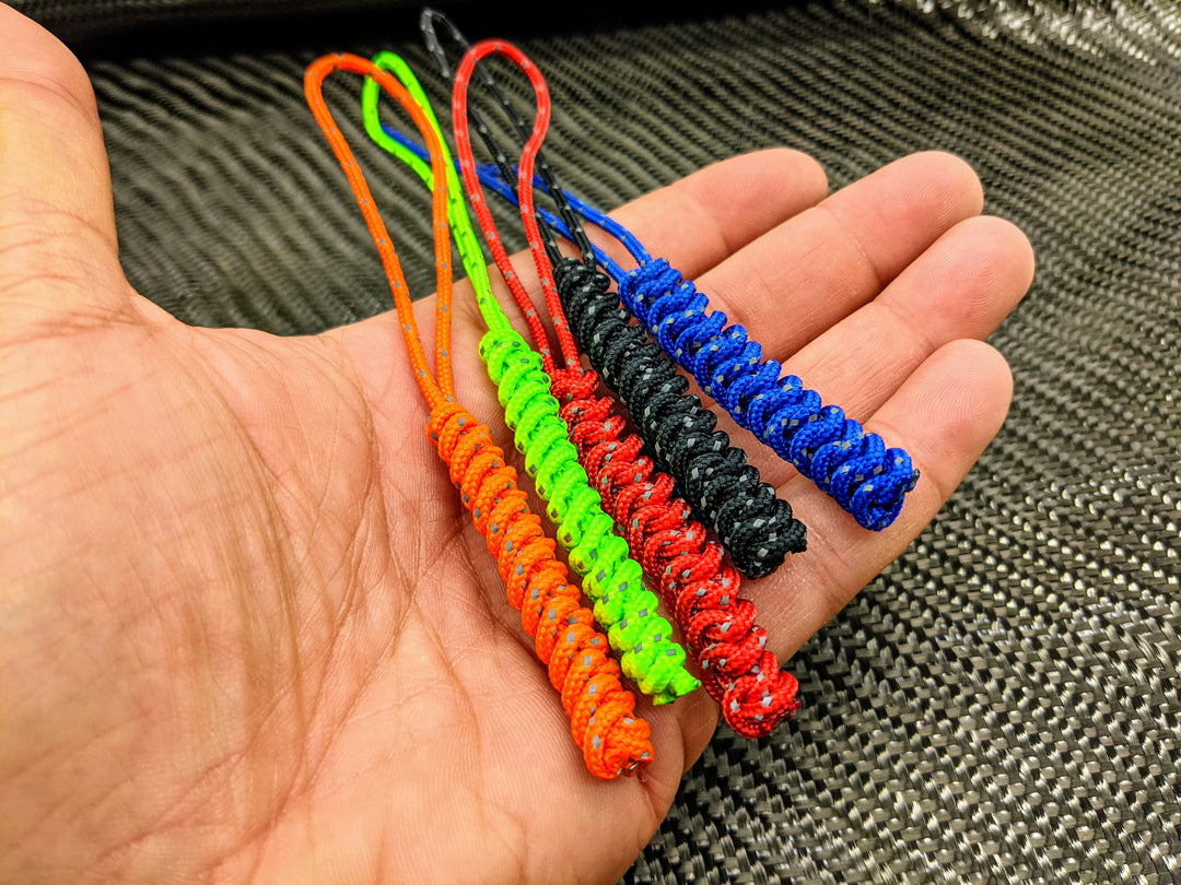 Micro Reflective Boa Spiral Knot Lanyard (5 in a Pack) Countycomm