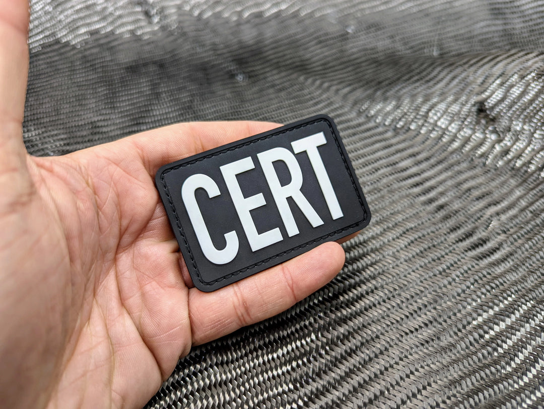"CERT" 2"X3" PVC Glow Patch Countycomm