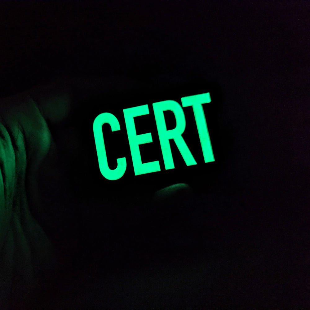 "CERT" 2"X3" PVC Glow Patch Countycomm