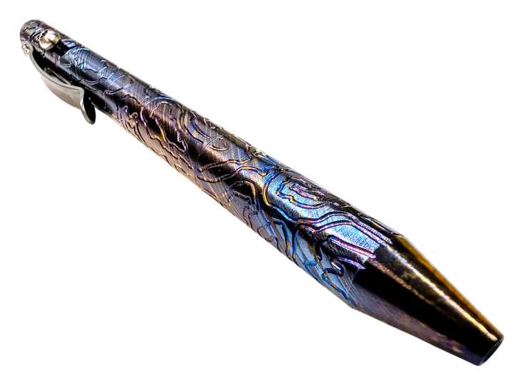 Timascus Bolt Action Pen - MaxMadCo Design - Plasma Finish Countycomm