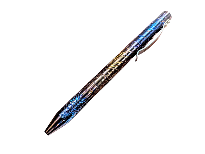 Timascus Bolt Action Pen - MaxMadCo Design - Plasma Finish Countycomm