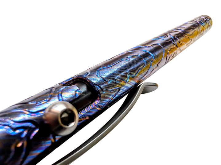 Timascus Bolt Action Pen - MaxMadCo Design - Plasma Finish Countycomm