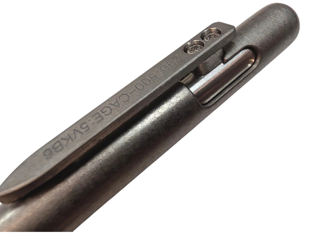 Bolt Action Titanium Flight Suit Pen by Maratac® - Gen 3 Countycomm