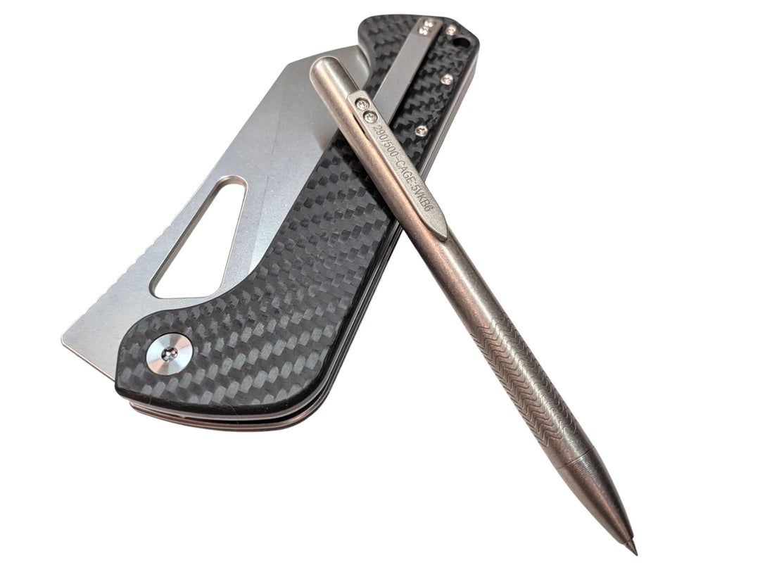 Bolt Action Titanium Flight Suit Pen by Maratac® - Gen 3 Countycomm