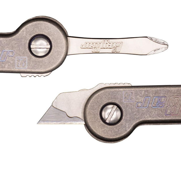 Tool Insert Set: Mini Utility Tool & Phillips Screwdriver with Locking Plate Keybar