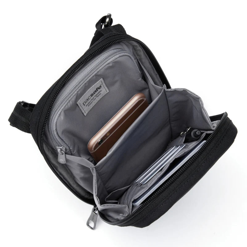 Pacsafe® RFIDsafe™ RFID blocking tech crossbody Pacsafe