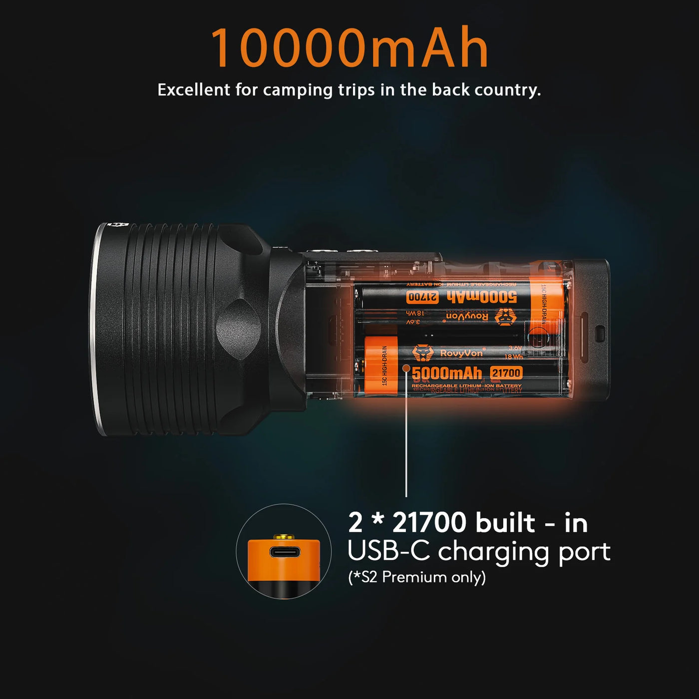 S2 10000 lumens Search Flashlight