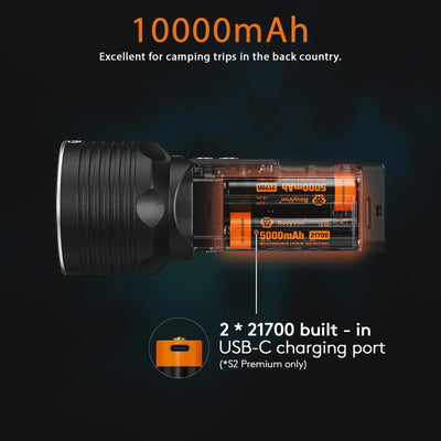 S2 10000 lumens Search Flashlight