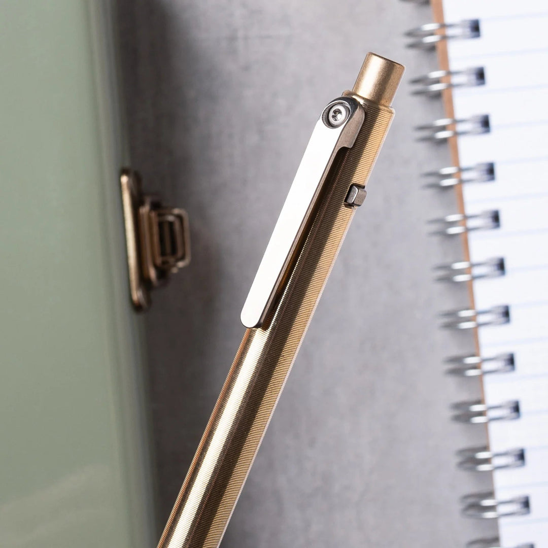 Bronze Side Click Pen Tactile Turn
