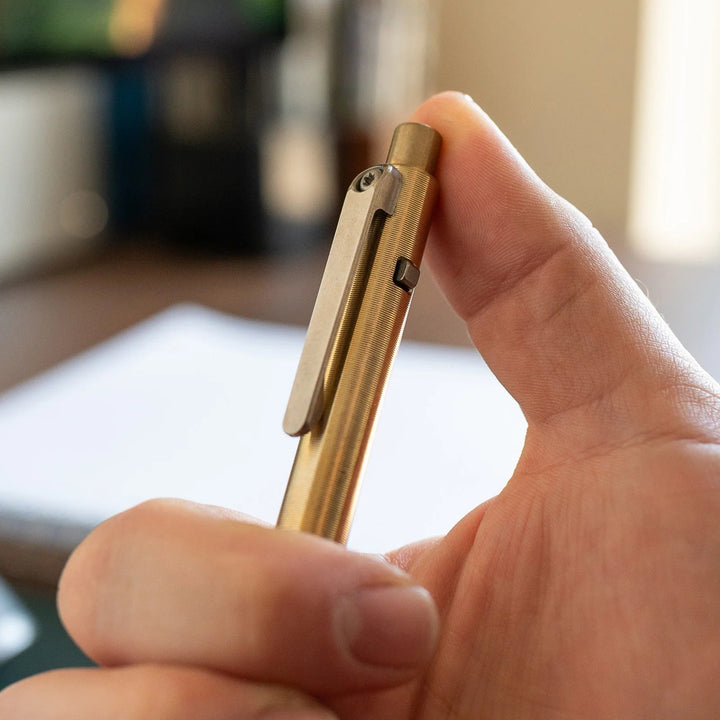 Bronze Side Click Pen Tactile Turn