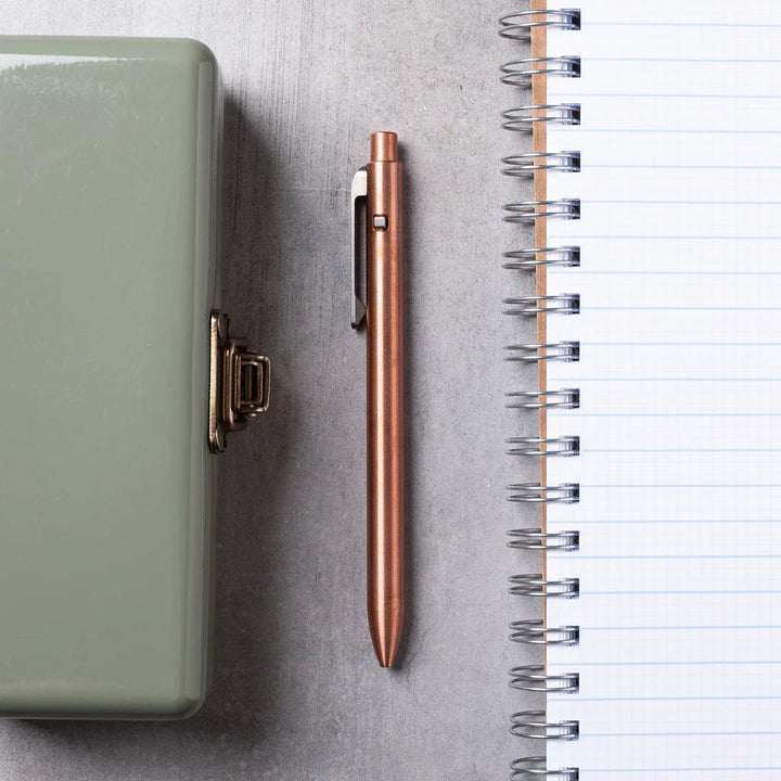 Copper Side Click Pen Tactile Turn