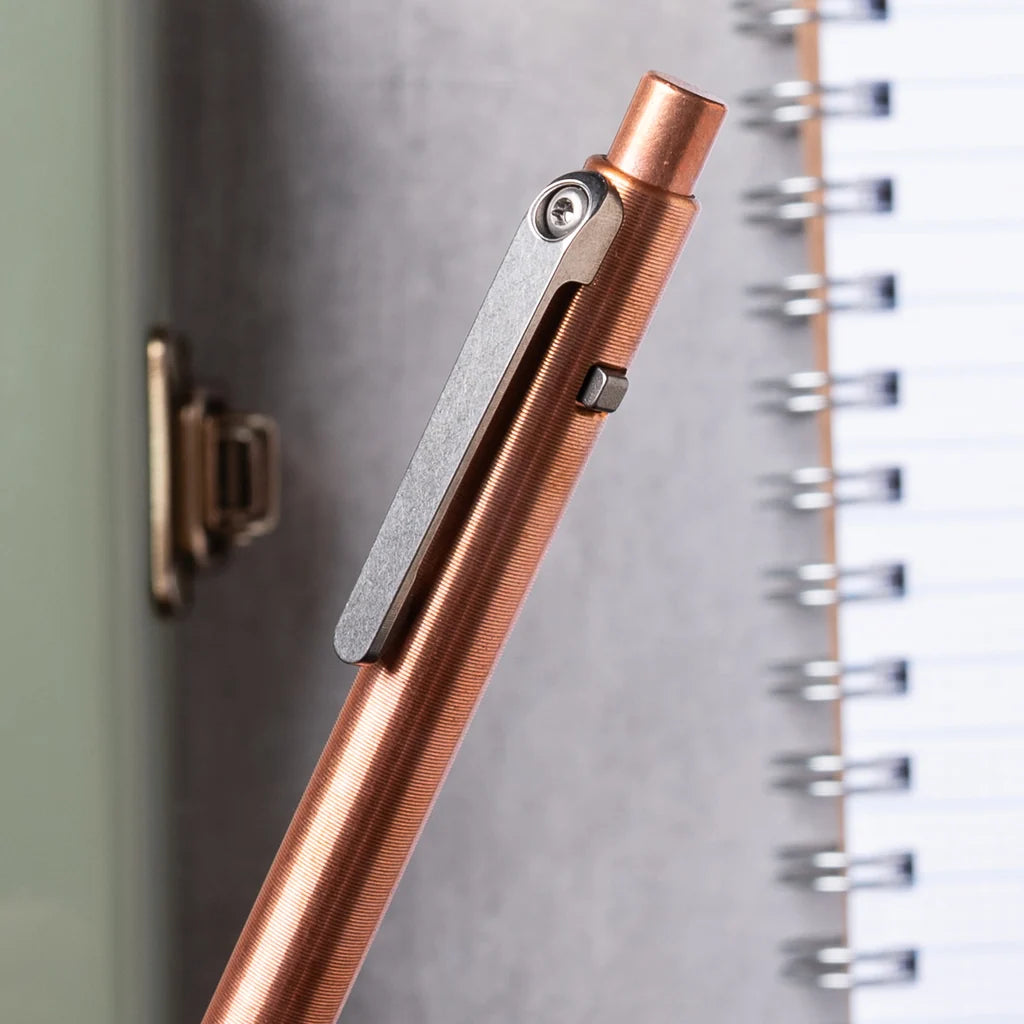 Copper Side Click Pen Tactile Turn