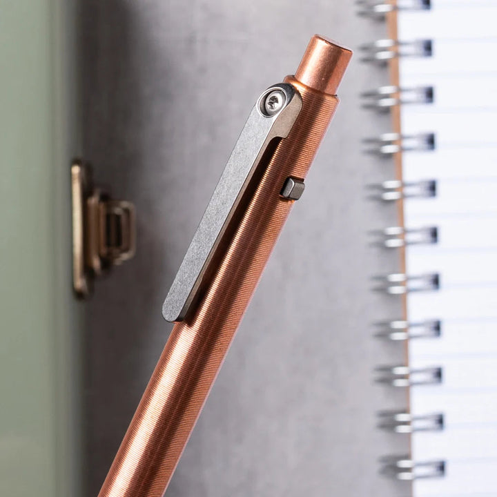Copper Side Click Pen Tactile Turn