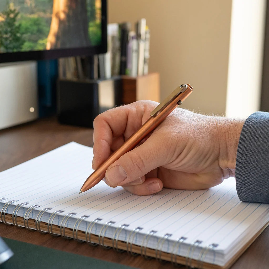 Copper Side Click Pen Tactile Turn