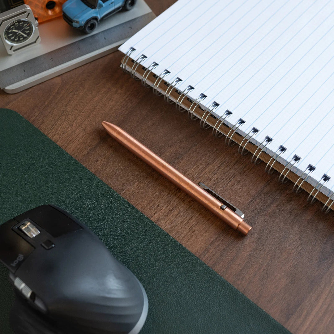 Copper Side Click Pen Tactile Turn
