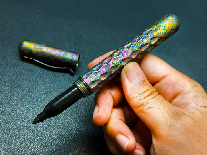 Signator Titanium Permanent Marker / Vault by Maratac® - Chaotic Aurora Pattern Countycomm