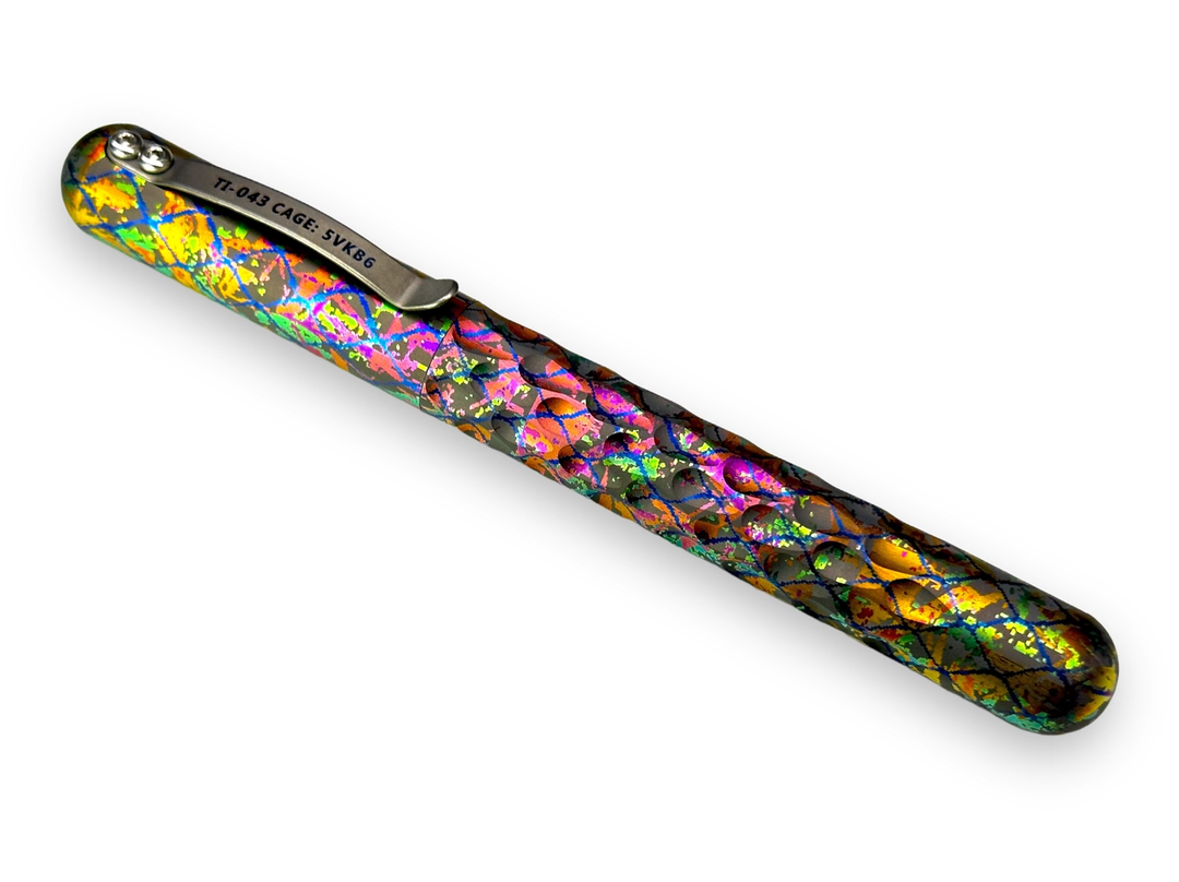 Signator Titanium Permanent Marker / Vault by Maratac® - Chaotic Aurora Pattern Countycomm