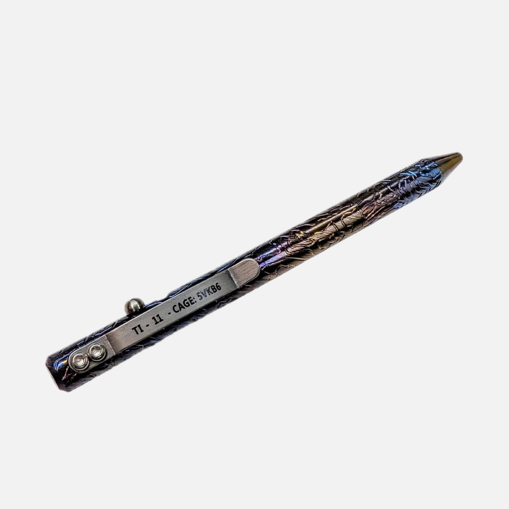 Timascus Bolt Action Pen - MaxMadCo Design - Plasma Finish Countycomm