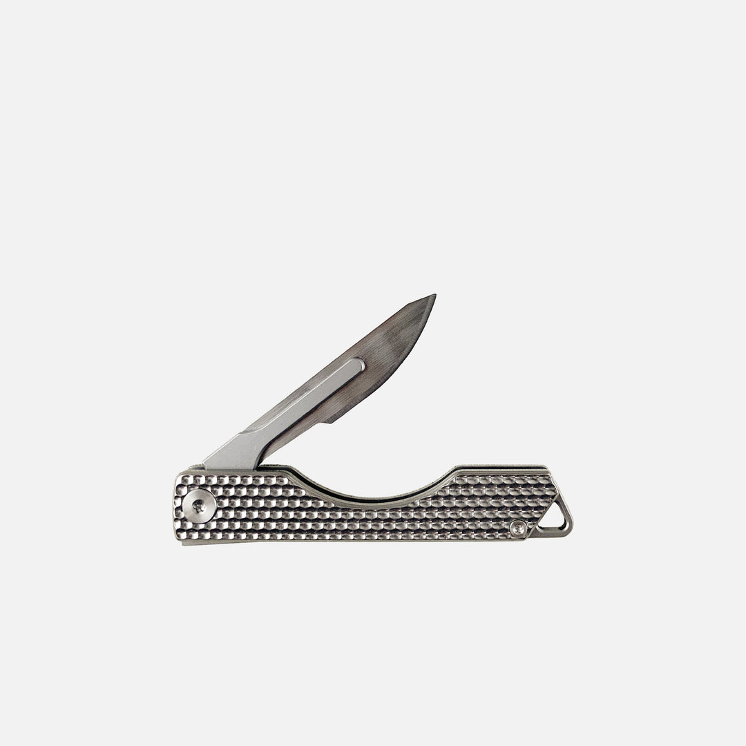 Folding Titanium Craft Scalpel Knife + Case + Spare Blades! Countycomm