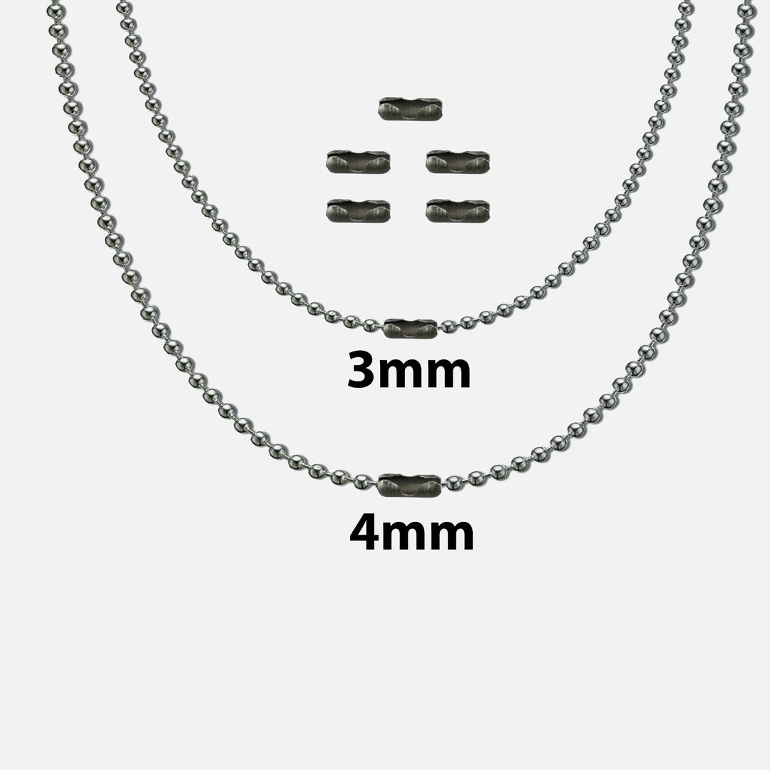 Titanium Ball Chain Kit + 5 Clasps ( Gen 2 ) Countycomm