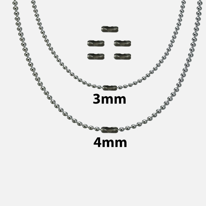Titanium Ball Chain Kit + 5 Clasps ( Gen 2 ) Countycomm