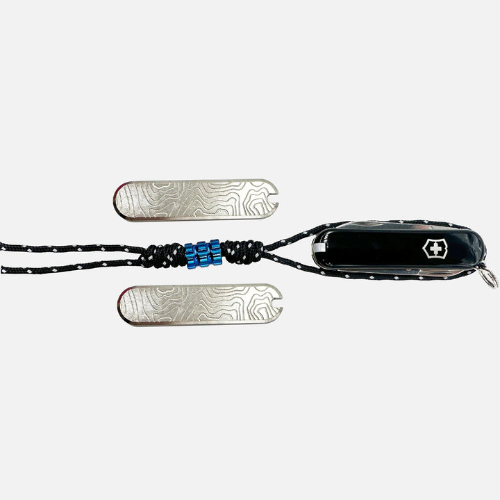 58mm Titanium Scales + Classic Swiss Army Knife Kit Countycomm