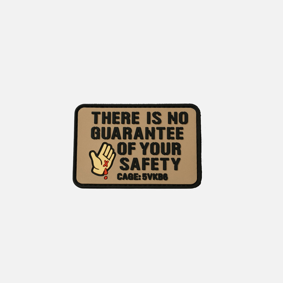 There Is No Guarantee Of Your Safety! 3x2" Patch by Maratac® Countycomm
