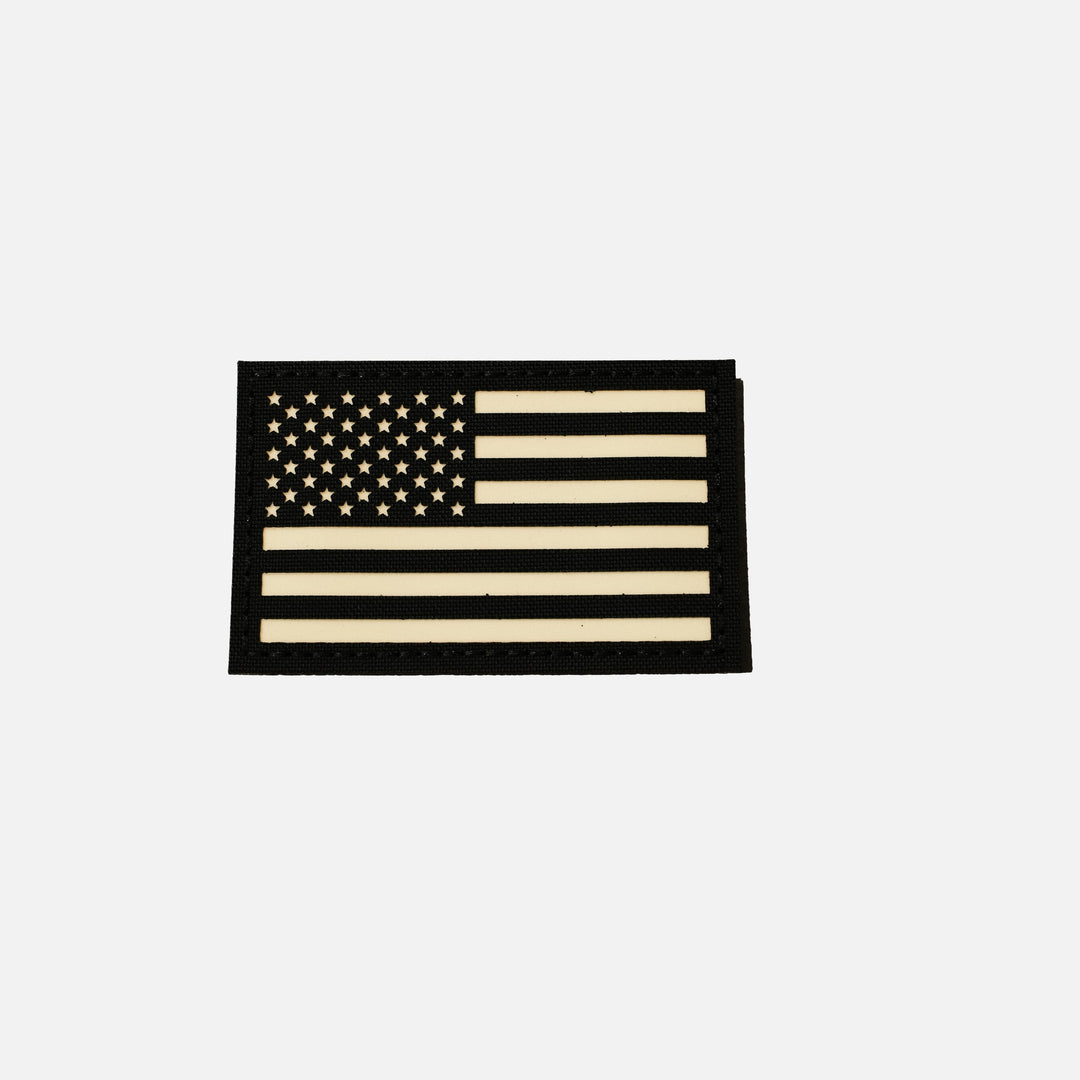 Laser Cut US Flag 3x2" Patch - UGM Glow Countycomm