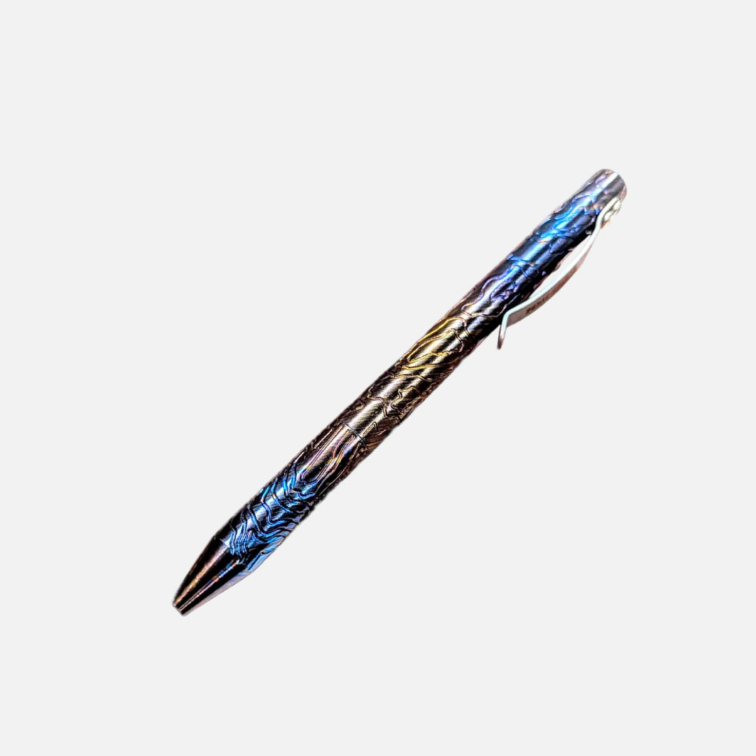 Timascus Bolt Action Pen - MaxMadCo Design - Plasma Finish Countycomm