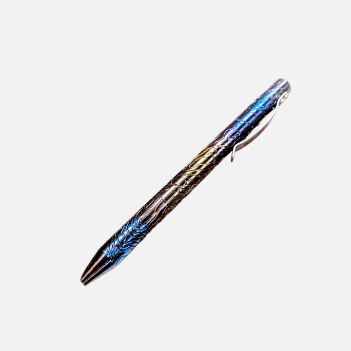 Timascus Bolt Action Pen - MaxMadCo Design - Plasma Finish Countycomm