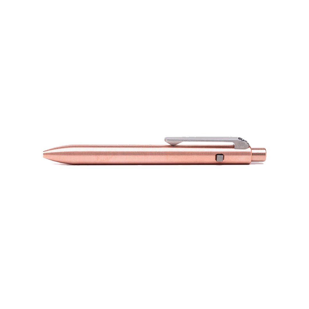 Copper Side Click Pen Tactile Turn