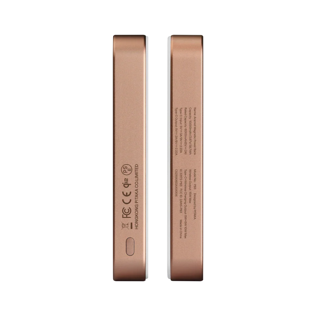 Aramid Fiber Magnetic Power Bank Qi2 Pitaka