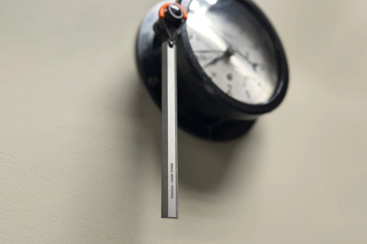 Machined Ruler Indestructible Machined Titanium Precision 6