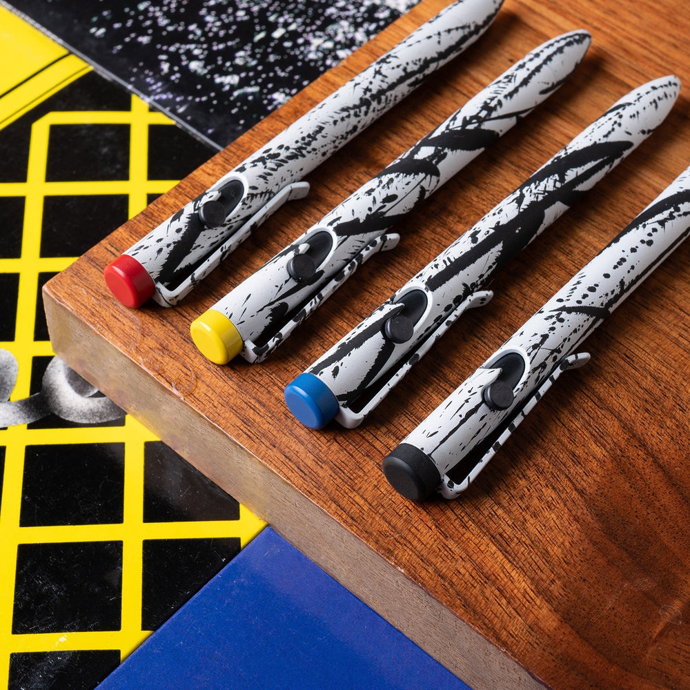Abstract Seasonal Release Bolt Action Pen Tactile Turn