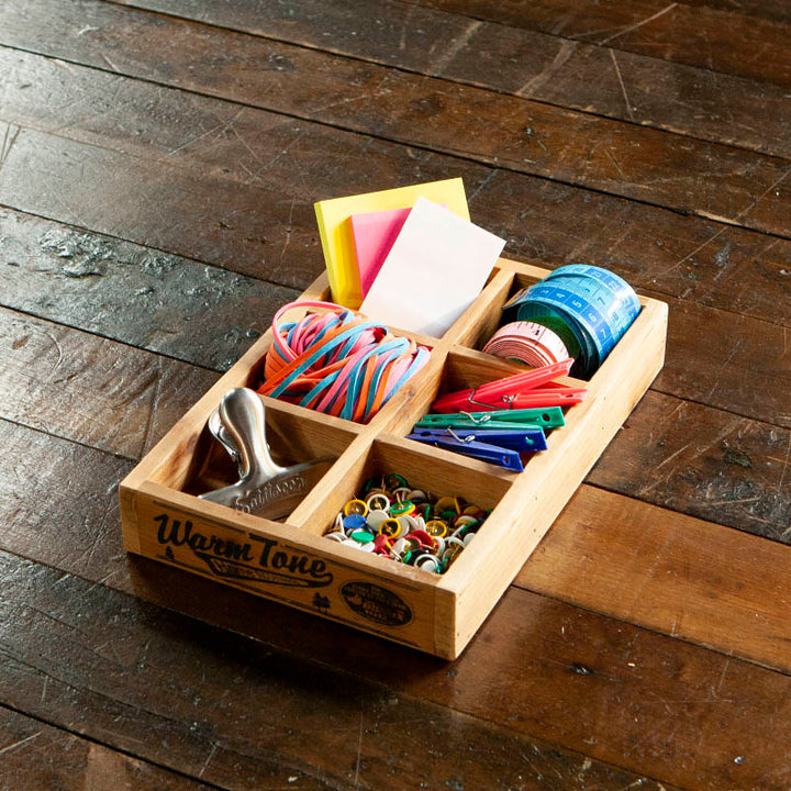 6 PARTITION WOODEN BOX DULTON