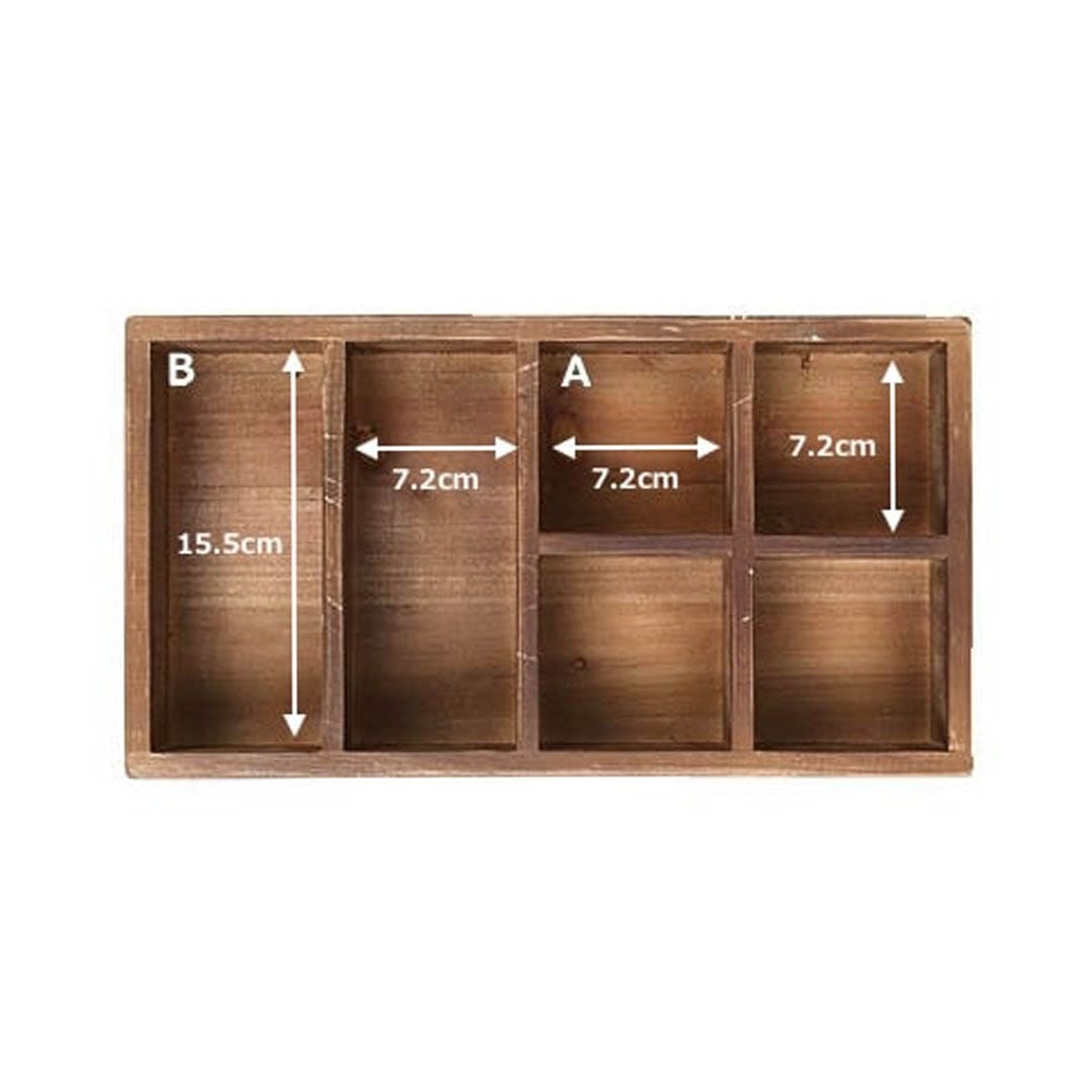 WOODEN ORGANISER BOX DULTON