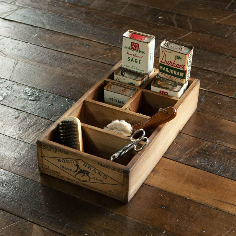 WOODEN ORGANISER BOX DULTON