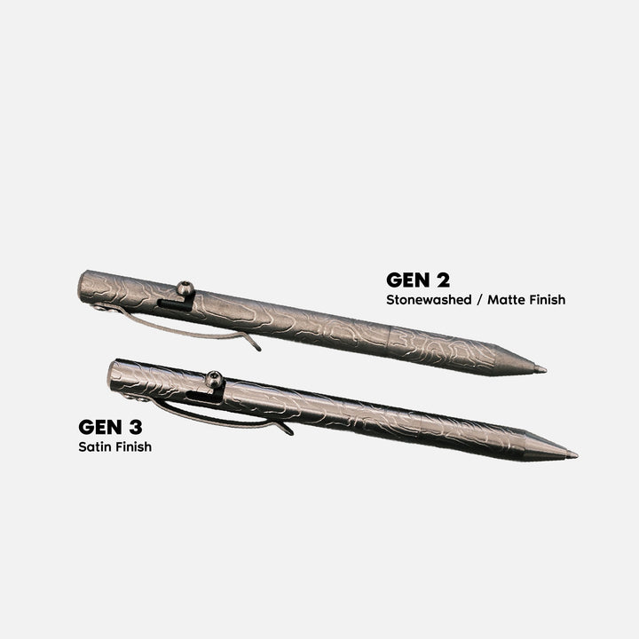 MaxMadCo Design - Titanium - Bolt Action Pen - Gen 3 Countycomm