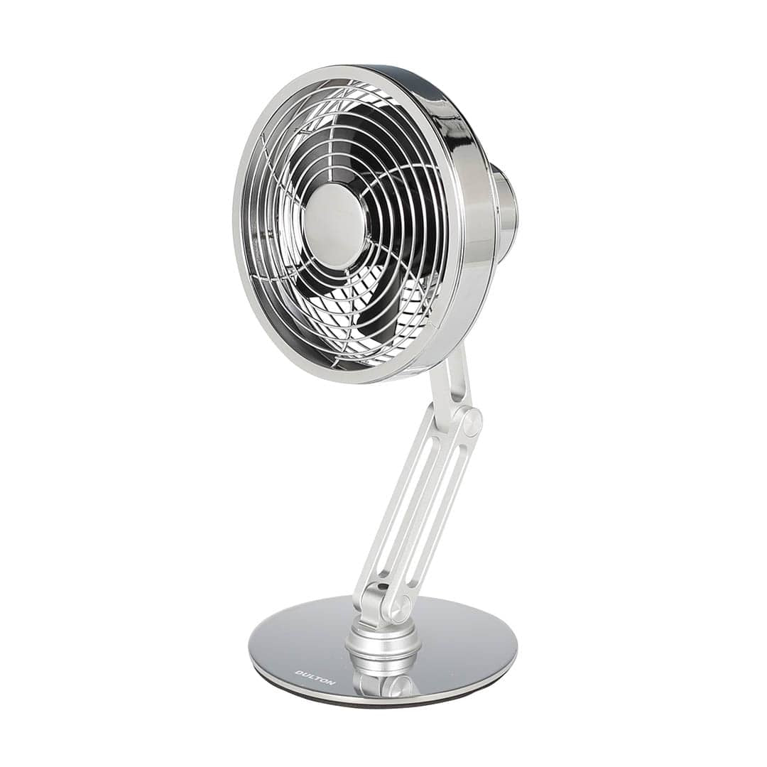 SWING ARM DESK FAN CROME/BLACK DULTON